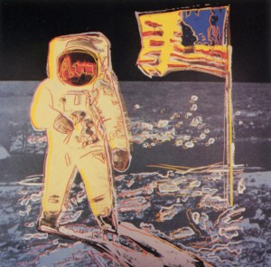 Moonwalk - Andy Warhol, 1987 (d'après une photo de Buzz Aldrin)